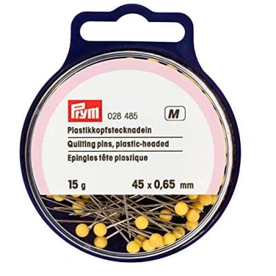 Image de Prym 0,65 x 45 mm 15 g V2 A plastic headed picots droits dorés