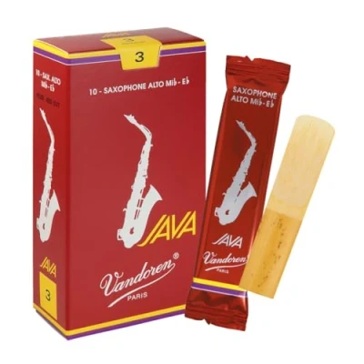 Image de Boite de 10 anches Vandoren série &quot;Java Rouge&quot; pour Saxophone Alto Force 3