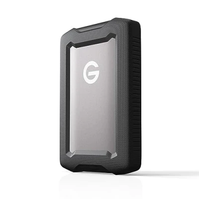 Image de SanDisk Professional 1 To G DRIVE ArmorATD, HDD portable USB C (5Gbps), 3.2 Gen 1, Thunderbolt 3, jusqu&#039;à 130 MB/s, résistant à la poussière, aux chutes, chocs et l&#039;eau