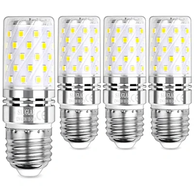 Image de SAUGLAE LED Ampoule à Maïs 12W, 100W Équivalent Ampoules Incandescence, E27 Edison Vis, 4000K Blanc Neutre, 1450LM, Pack of 4