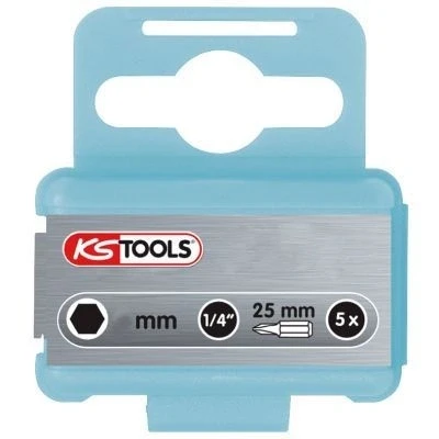 Image de KS TOOLS 910.2261 Bit pour tournevis 6,3 (1/4&quot;)mm (pouces) Acier au nickel chrome