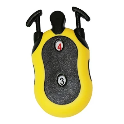 Image de Compteur De Score Golf, Marqueur Carré à Deux Chiffres, Coup Frappe Accessoire Extérieur Jaune Taille Unique