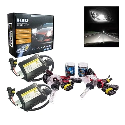 Image de PolarLander 1 Paire CANBUS HID Xenon Kits De Voiture Phare Slim Ballast Xénon Ampoule Conversion H1 Couleur Température 6000 K