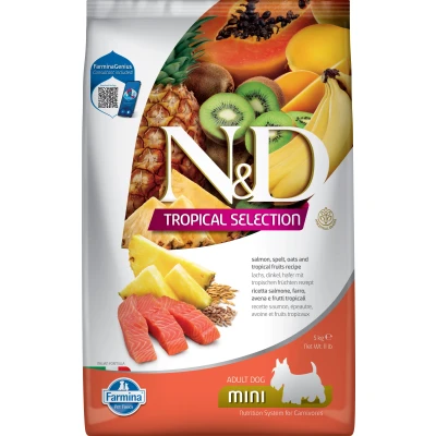 Image de N&amp;D Tropical nourriture pour chiens Saumon petit races 5 kg