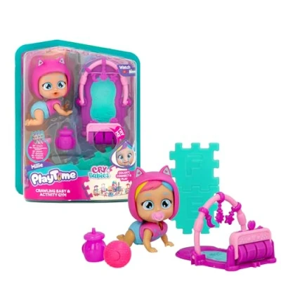 Image de Cry Babies Playtime Gym d&#039;Activités de Millie, Bébé Rampant avec Un d&#039;Activités, Complétez Votre Monde Playtime, Pleure Vraies Larmes, Jouet Cadeau pour Enfants 4 a 6 Ans