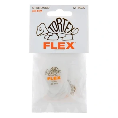 Image de Dunlop 428P60 Médiators Tortex Flex 0,60mm sachet de 12