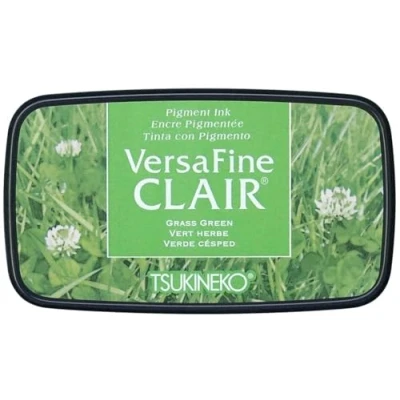 Image de Tsukineko VersaFine Clair Tampon encreur Vert Grand Opaque Imperméable Archival Gaufrage Taille du : 7,6 x 3,5 cm