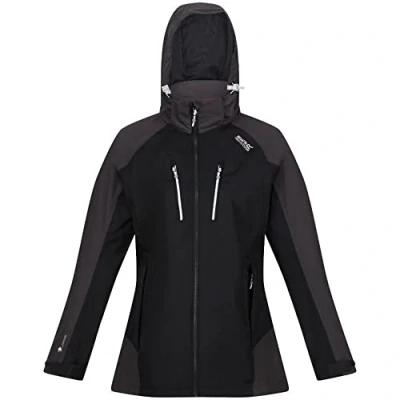 Image de Regatta Calderdale IV Veste imperméable doublée de taffetas avec capuche dissimulée et poches zippées
