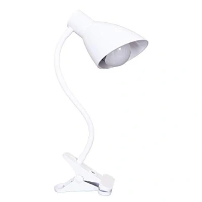 Image de TECNOLUX EURO LAMPE DE TABLE HOSE LE MODÈLE CLAMP COULEUR BLANCHE Seule une ampoule LED 5w peut être utilisée.