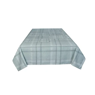 Image de Sleepdown Nappe décorative 100% Coton Demi Panama pour Table de Salle à Manger Durable et résistante aux Taches Vert 137 x 178 cm