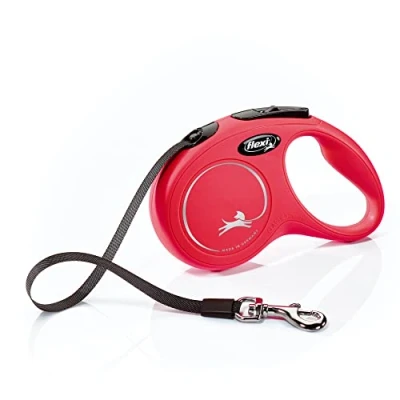 Image de flexi CL10T5.250.R Laisse rétractable Classique pour Chien Rouge Taille S 4,9 m