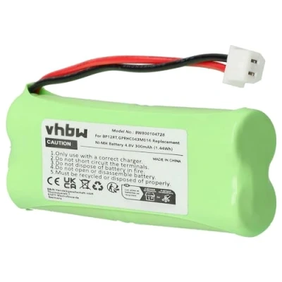Image de vhbw Batterie Compatible avec Dogtra 202NCP Transmitter, 2200 Receiver, 2200NCP Receiver Collier de Dressage (300mAh, 4,8V, NiMH)