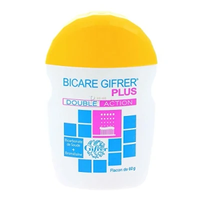 Image de Gifrer Bicare Plus Bicarbonate de Soude + Bromélaïne Mentholée 60 g