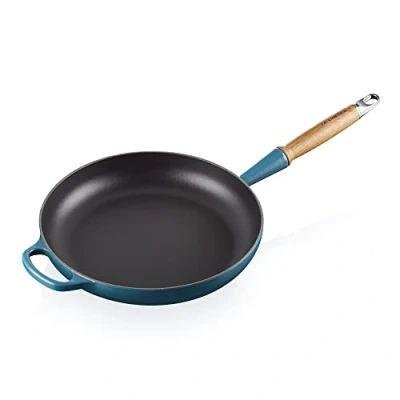 Image de Le Creuset Frying Pan Signature Deep Teal ø 28 cm / 2.6 Liter enamelled non stick coating