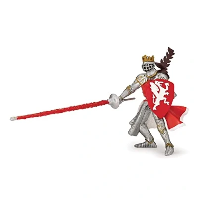 Image de Papo Roi au Dragon Rouge Le Monde Medieval Figurine, 39386