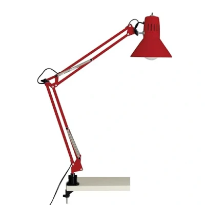 Image de BRILLIANT lampe de bureau Hobby clip rouge 1x A60, E27, 40W, adapté aux lampes normales (non inclus) Échelle A ++ à E Avec pressostat sur la tête