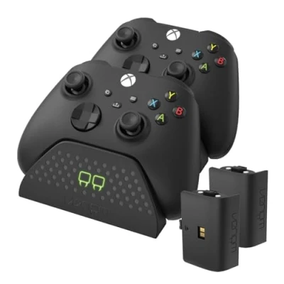 Image de Venom Double station de chargement avec 2 batteries rechargeables Noir (Xbox Series X &amp; S/Xbox One)