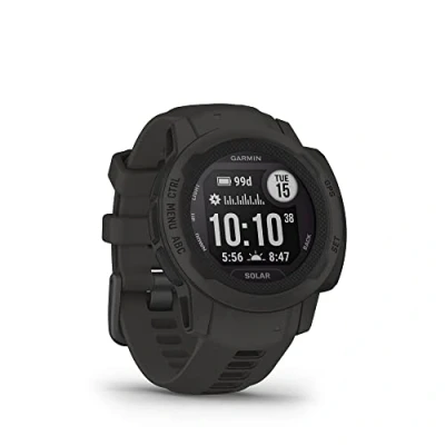 Image de Garmin Instinct 2s, Solar Graphite Montre GPS solaire robuste et connectée Boîtier 40 mm (Reconditionné)