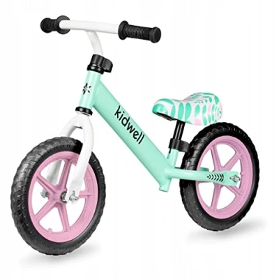 Image de COIL Tricycle léger, stable et testé pour la sécurité des enfants de 2 à 6 ans, cadre en acier roues mousse EVA, idéal l&#039;intérieur l&#039;extérieur (turquoise)