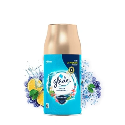 Image de Glade (Brise) Lot de 4 recharges automatiques en spray parfum d&#039;ambiance Ocean Adventure (4 x 269 ml)