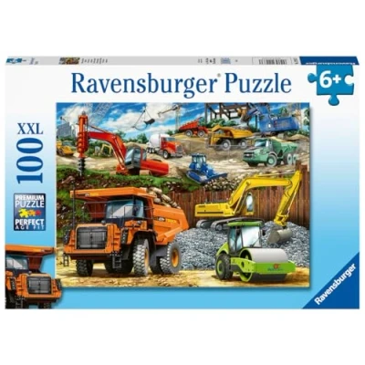 Image de Ravensburger Construction Puzzle de 100 pièces Extra Larges pour Enfants à partir 6 Ans, 12973, 49 x 36 0,2 cm