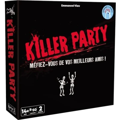Image de Asmodee Cocktail Games Killer Party Jeu d&#039;Ambiance et d&#039;Enquête pour Adultes Ado dès 14 ans Missions Tueur En Série De Cartes Soirées Groupe 8 à 30 Joueurs Français