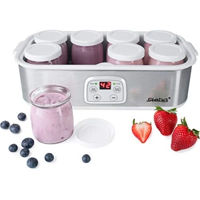 Image de Steba JM 3 Yaourt Maker, Plastique, 1,5 litres, Acier inoxydable/blanc ?