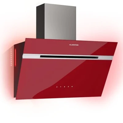 Image de Klarstein Alina Hotte Aspirante Décorative 60 cm, 600 m3/h, Classe A, Éclairage LED, 68 dB, Mode Évacuation &amp; Recirculation, Cuisine