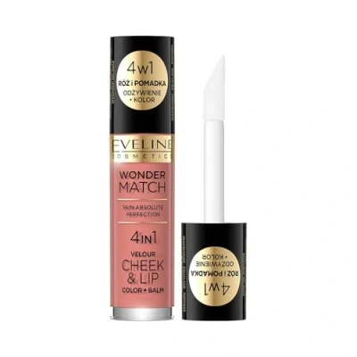Image de Eveline Cosmetics Wonder Match Rouge à lèvres liquide 2 en 1 et blush