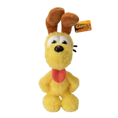 Image de ANIMAGIC Odie Classique Peluche Chien Jack Russell Terrier Toute Douce Jaune Compagnon de Garfield pour Les Enfants Fan du Célèbre Chat Héros BD Idée Cadeau Anniversaire dès 2 Ans