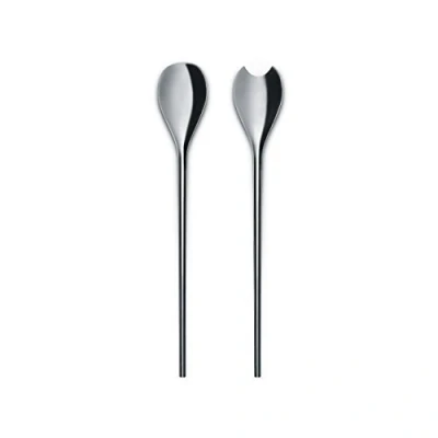 Image de Alessi bmgs02 Couverts à Salade, en Acier Inoxydable, Argent, 2 unités