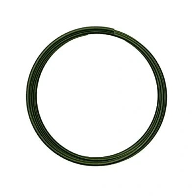 Image de Vaessen Creative Fil Aluminium Vert Foncé 2 m x 4 mm Souple pour Loisirs Créatifs, Perlage et Bijoux