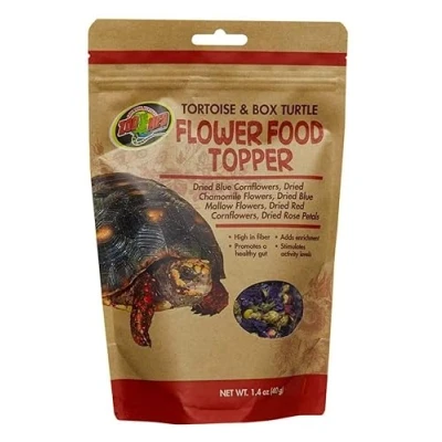 Image de Zoo Med Flower Food Topper for Tortoise and Box Turtle 1.4 ounce 2 Pack