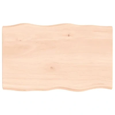 Image de vidaXL Dessus de Table, Remplacement du Plateau Table avec Bord Vif, Tableau Bricolage, Bois Massif Non Traité Bordure Assortie
