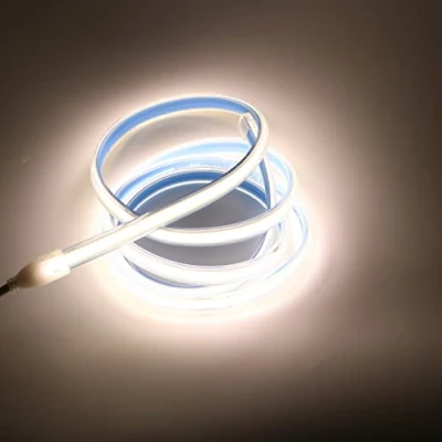 Image de pcning 220 V Bande Lumineuse LED 5M COB Strip IP67 Etanche 15 Watt/m, Ruban Puissant 220V 5 Meter 4000K Blanc Lights (Blanc, 5)