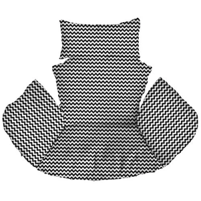 Image de Ferocity Suspendu Hamac Chaise Coussins, Imperméable Siège de Rembourrage pour Patio Jardin, Balançoire Panier Coussin Siege, Zig Zag [114]