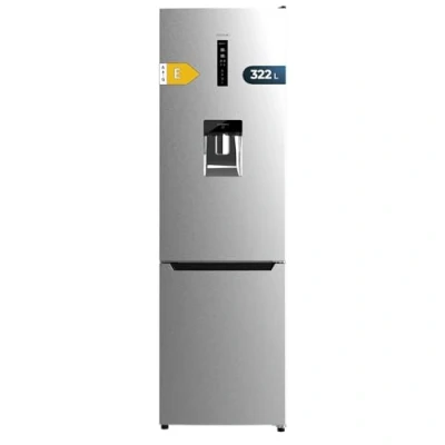 Image de Cecotec Réfrigérateur combiné Bolero CoolMarket Combi 322 WD Inox E. inoxydable, 322L, Inverter Plus, Total No Frost, classe D, distributeur d&#039;eau, Fast Cooling, Multi Air Flow.