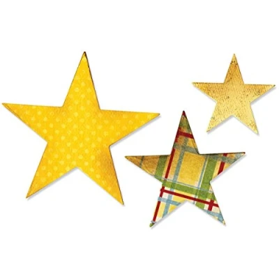Image de Sizzix Artemio 18656339 Big Shot 3 Étoiles Bigz Matrice de Découpe pour Machine Plastique Multicolore 14 x 2 17,5 cm