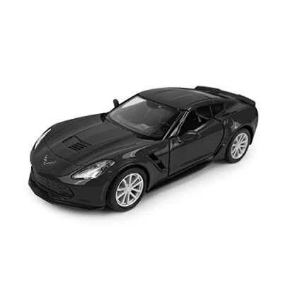 Image de TURBO CHALLENGE Voiture Licence Die Cast 029067MAT 1/32 Rétro Friction Modèle Aléatoire Noir Mat Métal Jouet Enfant Véhicule Cadeau À Partir de 3 Ans