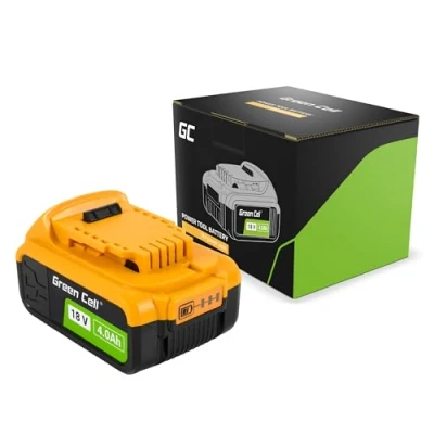 Image de Green Cell (4 Ah 18 V Li ION) Batterie de Rechange 4000 mAh pour DeWalt XR DCB182 DCB184 DCB200 DCB201 DCB180 DCB181 avec indicateur Charge Pas d&#039;effet mémoire