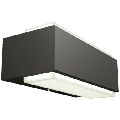 Image de Philips Stratosphere Applique d&#039;extérieur UltraEfficient, 3,8 W, lumière blanc chaud 2 700 K, antracite, résistante aux intempéries IP44