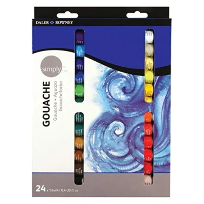 Image de DALER ROWNEY Simply Set gouache 24 tubes 12ml