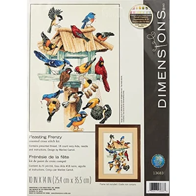 Image de Dimensions Kit Point De Croix Compté, Frénésie Fêtes