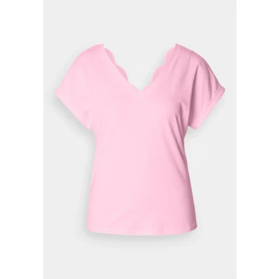 Image de Morgan Dorine Tshirt imprimé, Femme, Taille: Large, Rose indien