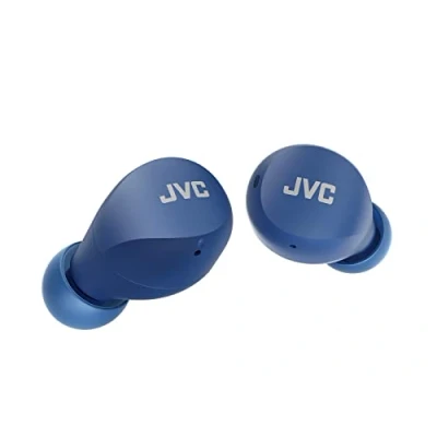 Image de JVC Ecouteurs sans Fil Gumy Mini, Petit, Léger, 3 Modes Sonores, Résistance à l&#039;eau (IPX4), Longue durée d&#039;autonomie (jusqu&#039;à 23 Heures), Bluetooth 5.1, HA Z66T A (Bleu) E
