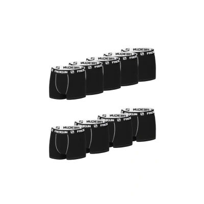 Image de FREEGUN Boxer Homme Coton, Calecon Homme, Durable, Peaux sensibles (Lot de 9), Noir, Taille XL