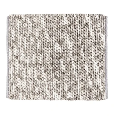 Image de WENKO Tapis de Bain Urdu Taupe, visuel Moderne à Effet mêlé, qualité Robuste, entièrement Non Pelucheux, Absorption d&#039;humidité Importante, séchage Rapide, Lavable, antidérapant, 55 x 65 cm