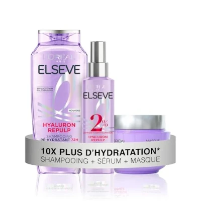 Image de L&#039;Oréal Paris Elseve Hyaluron Repulp Routine Capillaire Hydratante 72H