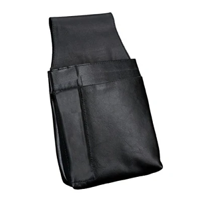 Image de Alassio 42079 Sac Banane pour Portefeuille de Serveur en Cuir Nappa qualité supérieure Environ 22 x 15 4 cm Noir, cm, Porte Monnaie