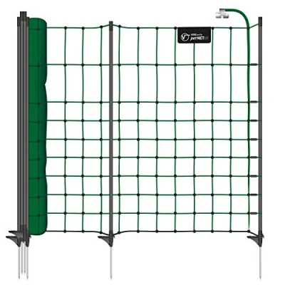 Image de VOSS.PET Filet de clôture 12 m petNET pour Petits Animaux, Lapins, 65 cm, 9 piquets, 1 Pointe, Coloris Vert